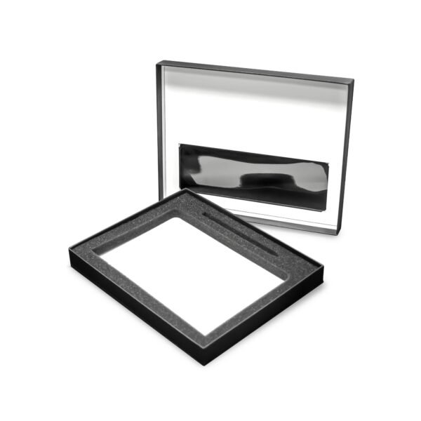 Black Gift Box with Pen Notebook and Foam - Image 3