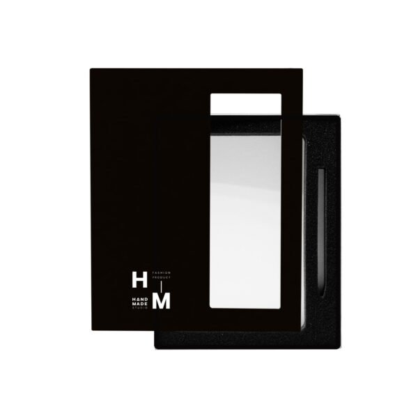 Black Gift Box with Pen Notebook and Foam - Image 2