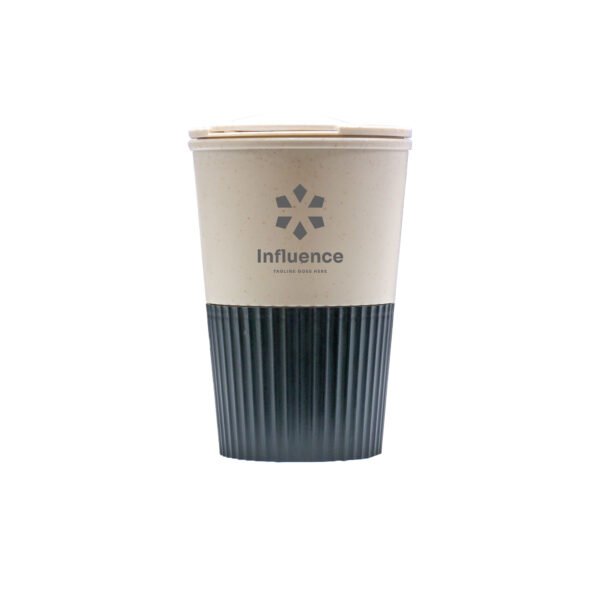 Wheat Straw Mug with Colored Base - Image 2
