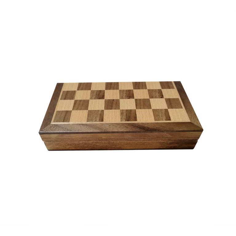 Compact Wooden Chess Set - Image 4