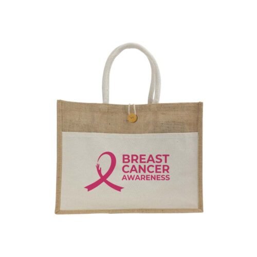 Jute Bags & Breast Cancer Awareness Logo