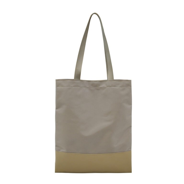 Large-Capacity Tote Bag with Reinforced PU Bottom - Image 4