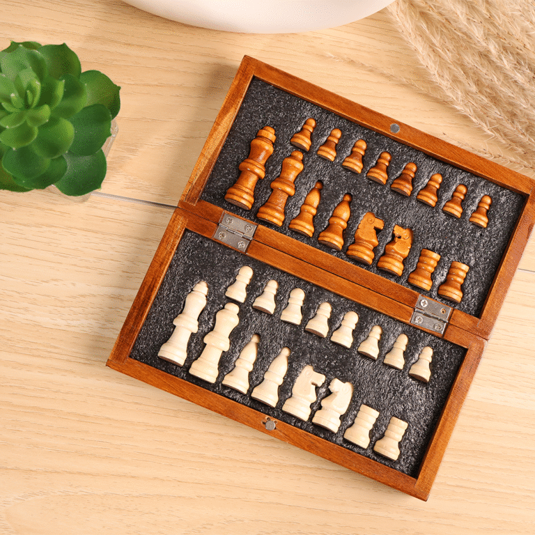 Compact Wooden Chess Set - Image 2
