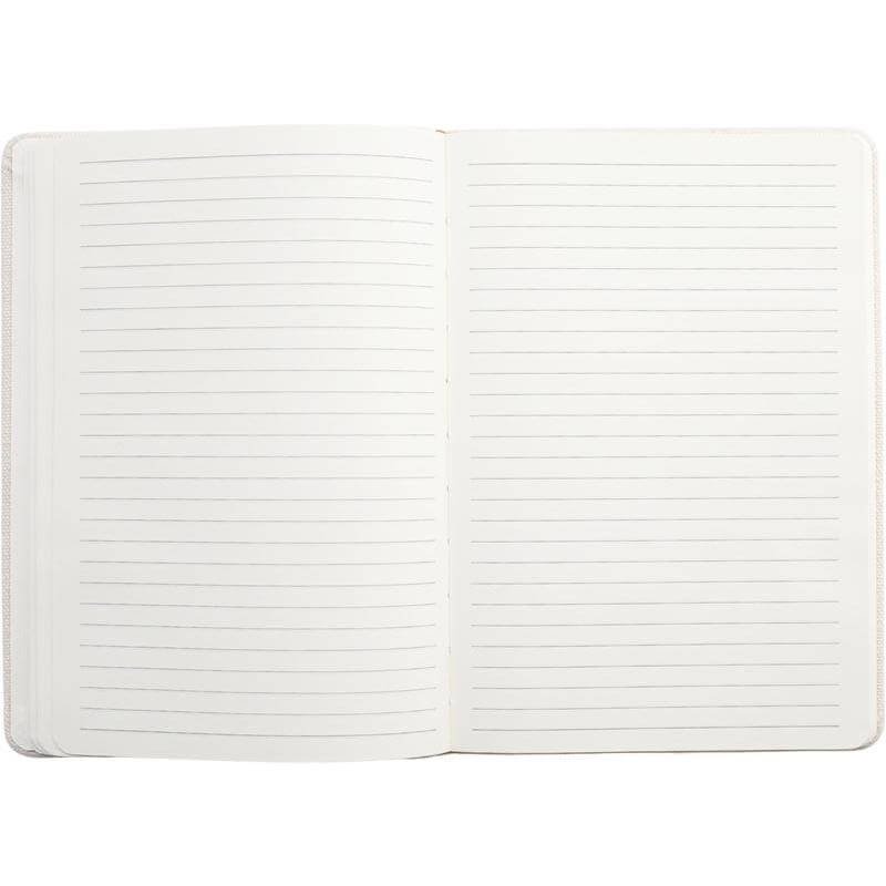 Recycled Canvas A5 Hard Cover Notebook with PU Pocket - Image 5