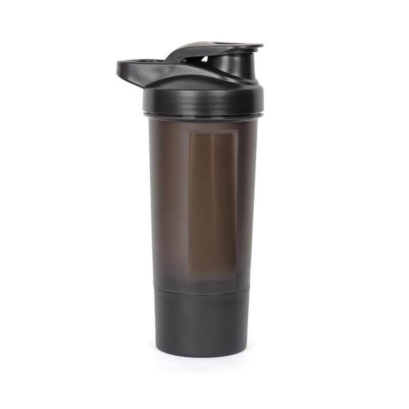 Protein Shaker Water Bottle with Cup - Image 2