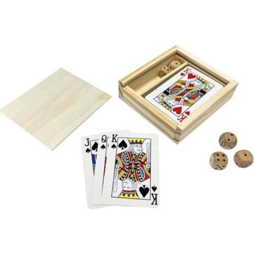 Eco-neutral 2-in-1 Wooden Games Box