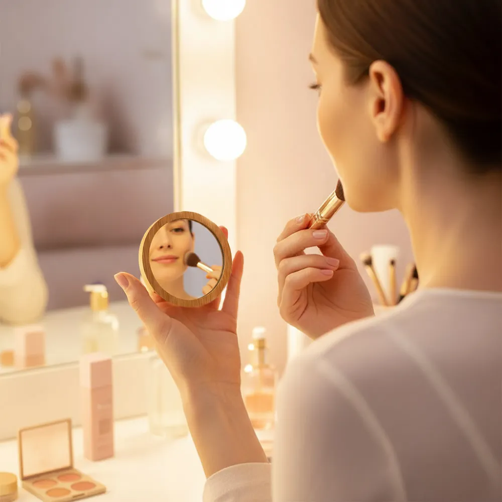 Bamboo Pocket Mirror - Image 2