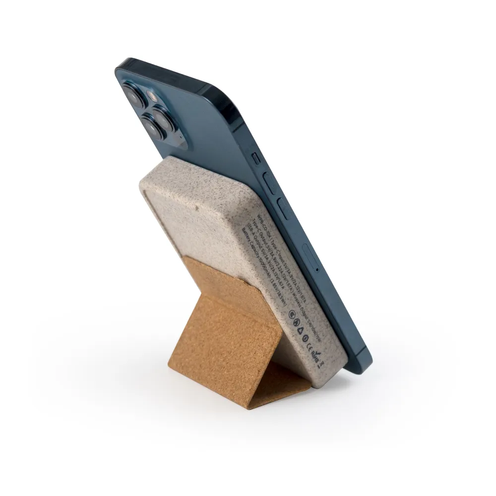 Cork MagSafe Wireless Powerbank with Foldable Stand - Image 3