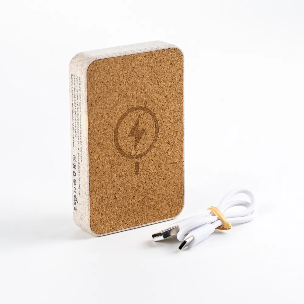 Cork MagSafe Wireless Powerbank with Foldable Stand - Image 2