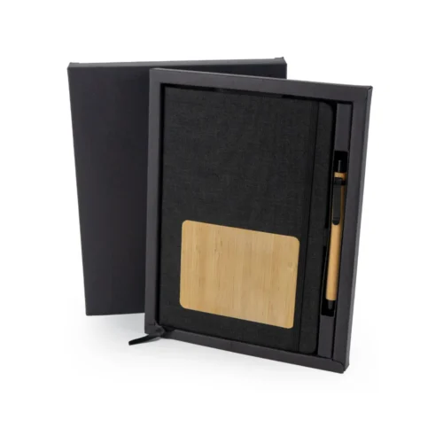 rPET and Bamboo Notebook with Pen
