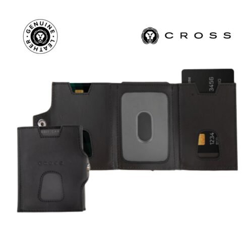 CROSS Soft Grain Leather 6CC Trifold Compact Wallet