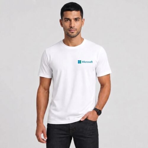 Bio-Washed Round Neck T-Shirt for Men