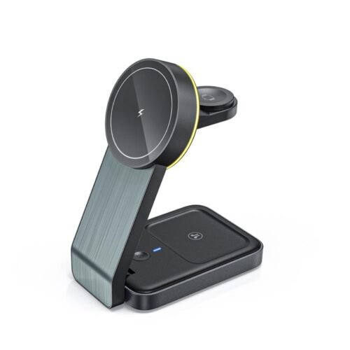 memorii 3 in 1 Wireless Fast Charging Station with Ambient Light