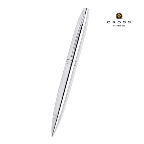 Cross Polished Chrome with Polished Chrome Appointments Ballpoint Pen (Blue Ink)