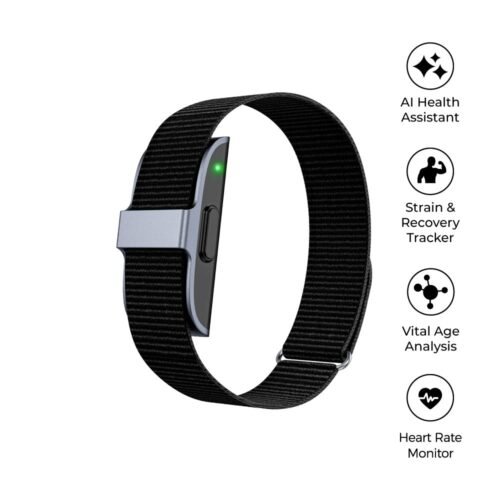 memorii Health & Longevity Smart AI Fitness Band - Black