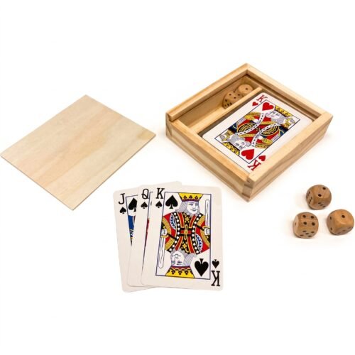 eco-neutral 2-in-1 Wooden Games Box