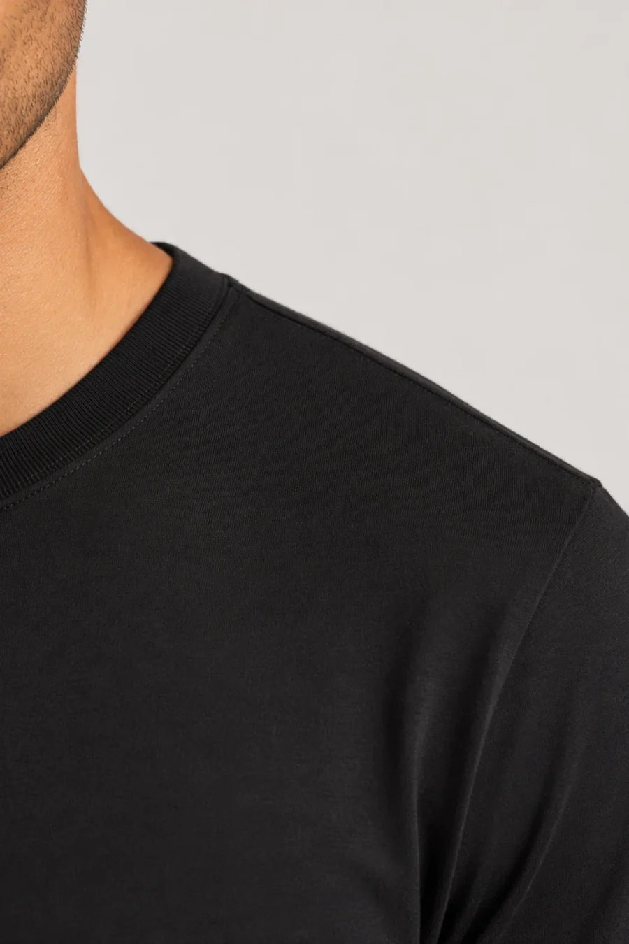 Bio-Washed Round Neck T-Shirt for Men - Image 2