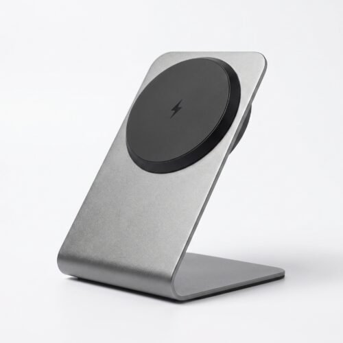 Aluminium 15W magnetic wireless charging phone stand