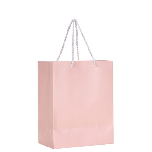 Light Pink Color Texture Gift Bags Shopping Bag