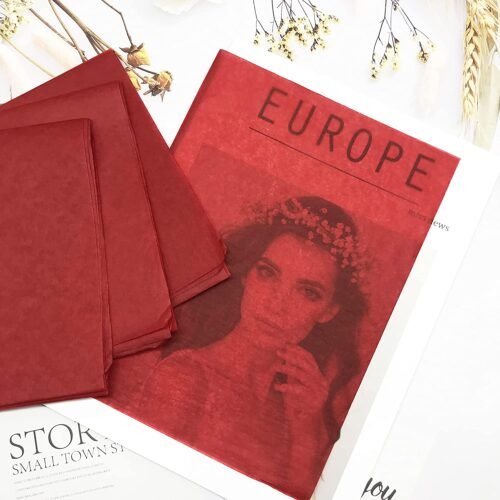 Sheets Red Color Tissue Paper Gift Wrapping DIY Tissues