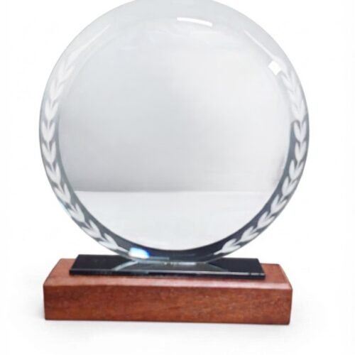 Round Clear Crystal Awards