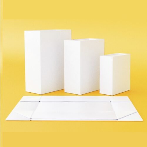 White Color Flat Cardboard Boxes