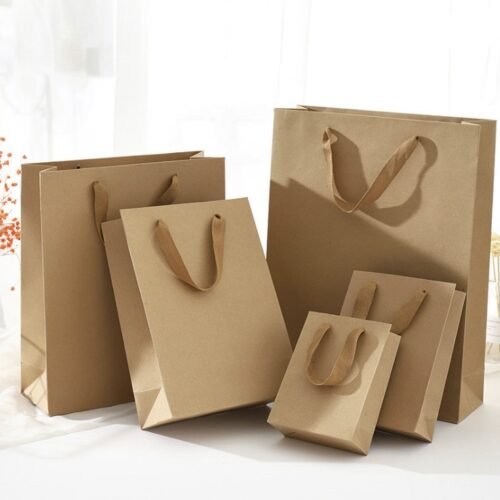Vertical Shape Kraft Paper Bags