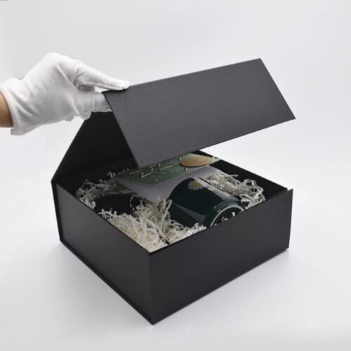 Black Color Flat Cardboard Boxes