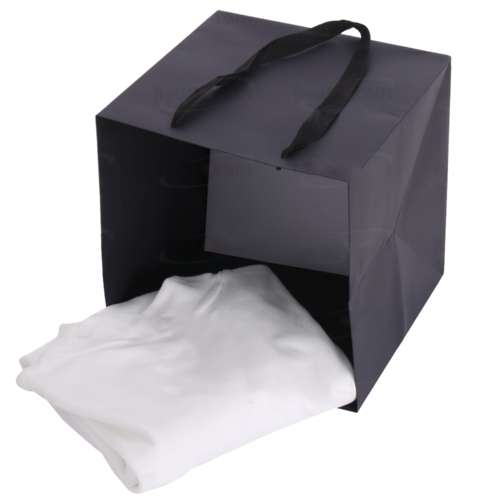 Shopping Paper Bags Black Kraft