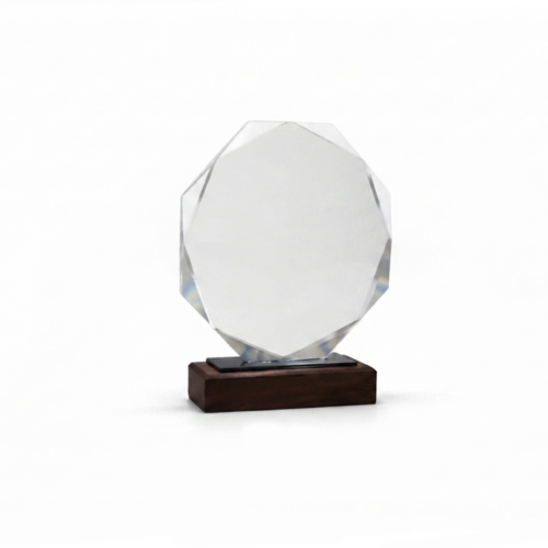 Solstice Octagon Crystal Award