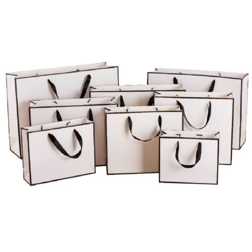 White & Black Border Bags
