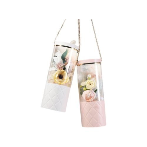 Flower Bag with Chain Handle