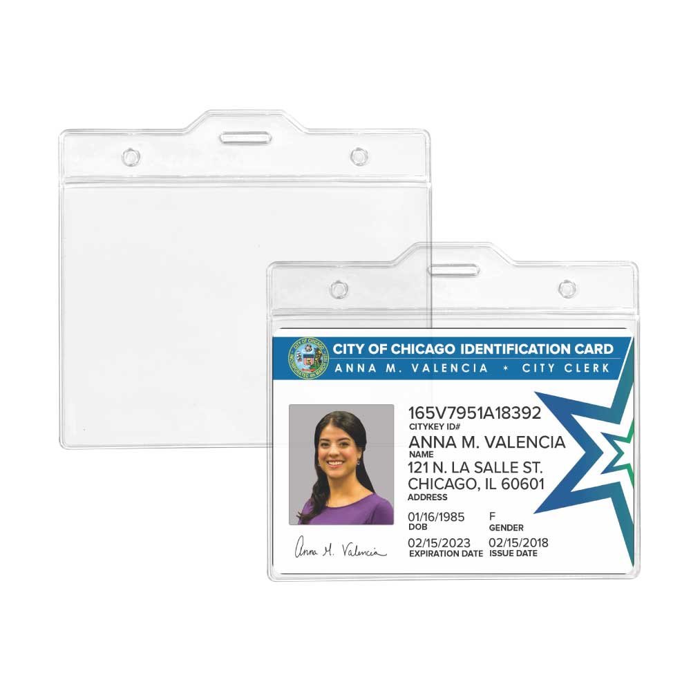 invisible Plastic ID Card Holder - Image 2