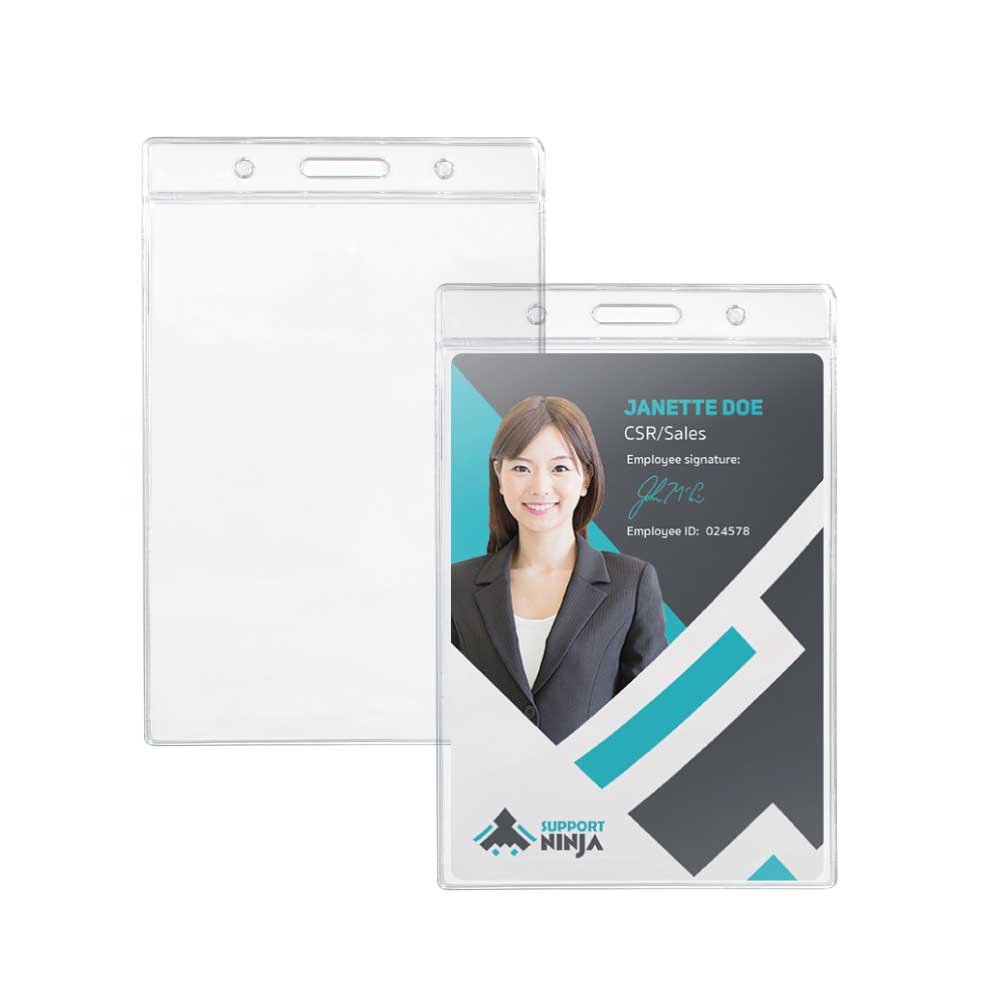 invisible Plastic ID Card Holder - Image 2