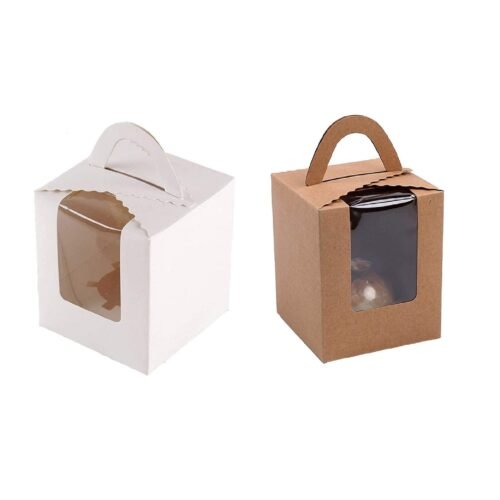 Single Cupcakes Containers Gift Boxes
