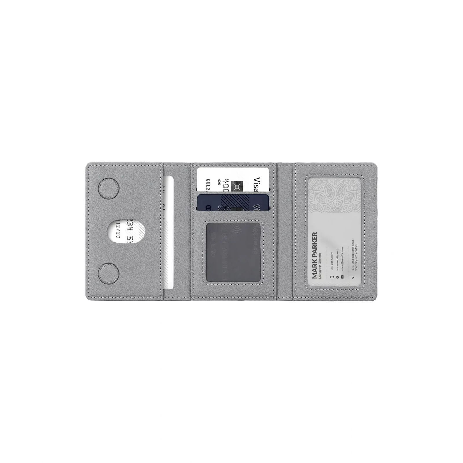 Executive Leather MagSafe Card Holder - Image 3