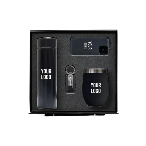 4-Piece Corporate Gift Set with custom logo branding, Dubai UAE