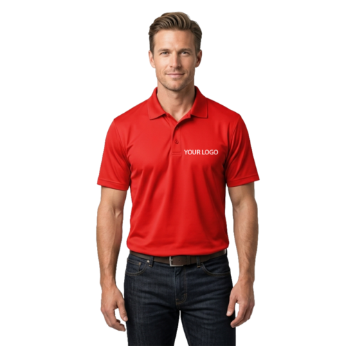 Collared Polo T Shirts with custom logo