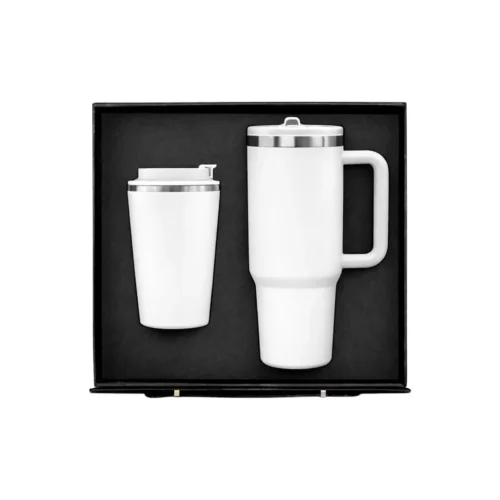 Drinkware Duo Gift Set with custom logo branding, Dubai UAE