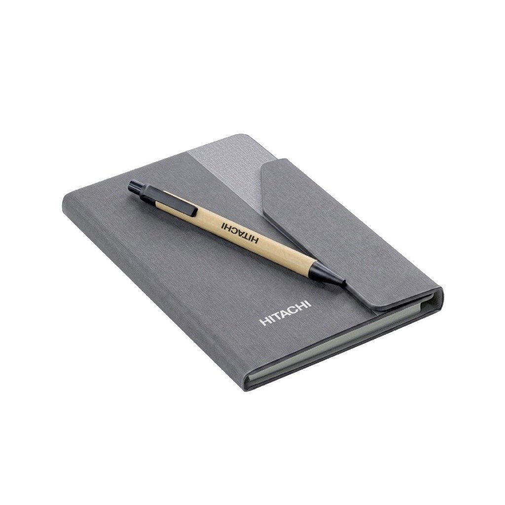Notepad with Pen and Sticky Note with custom logo – view 2