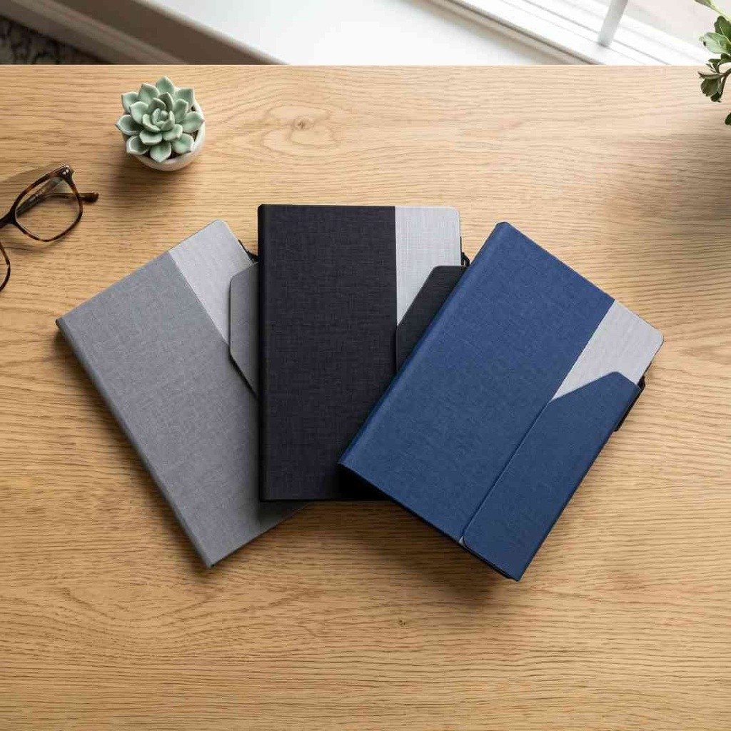 Notepad with Pen and Sticky Note with custom logo – view 6