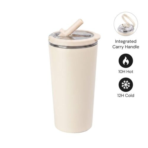 Double Wall Tumbler with Sip Lid 600 ml with custom logo