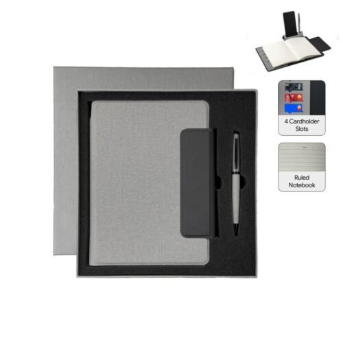 A5 PU Portfolio with Pen with custom logo