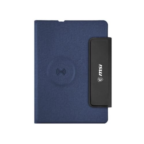 A5 PU Portfolio with 15W MagSafe Wireless Charger with custom logo branding, Dubai UAE