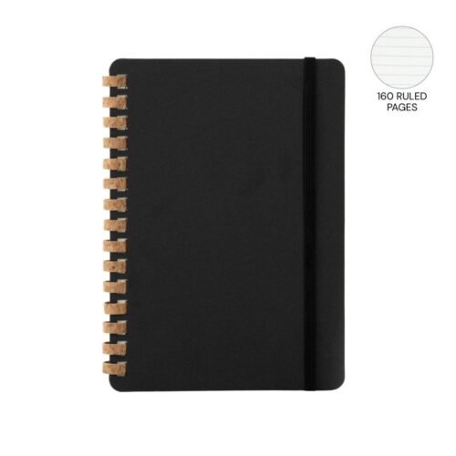 Eco-neutral Cork Spiral Notebook with custom logo