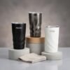 Double Wall Mug 330ml with custom logo – view 4