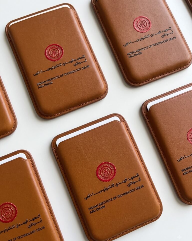 Custom branded leather card holders