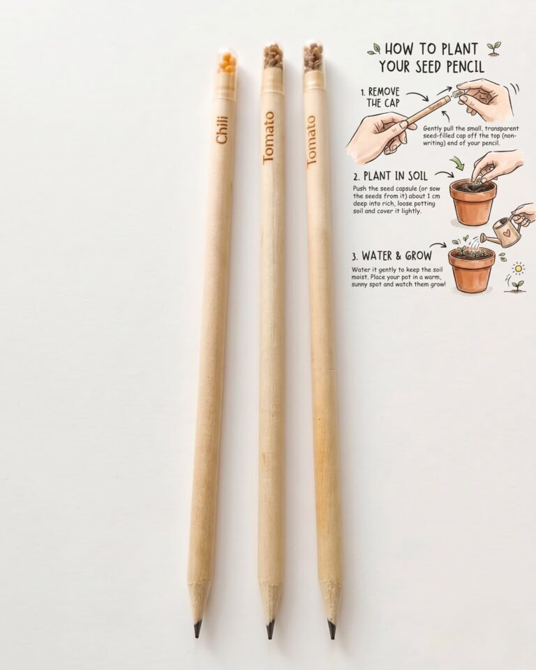 Plantable seed pencils
