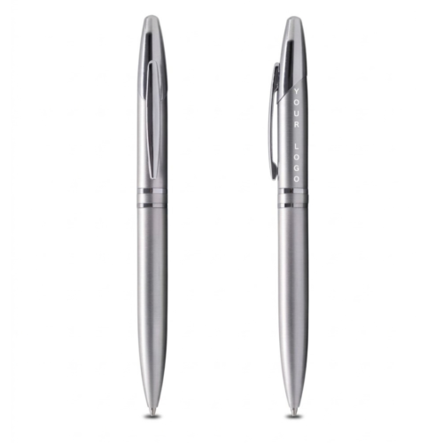 Light Metal Silver Ball Point Pen