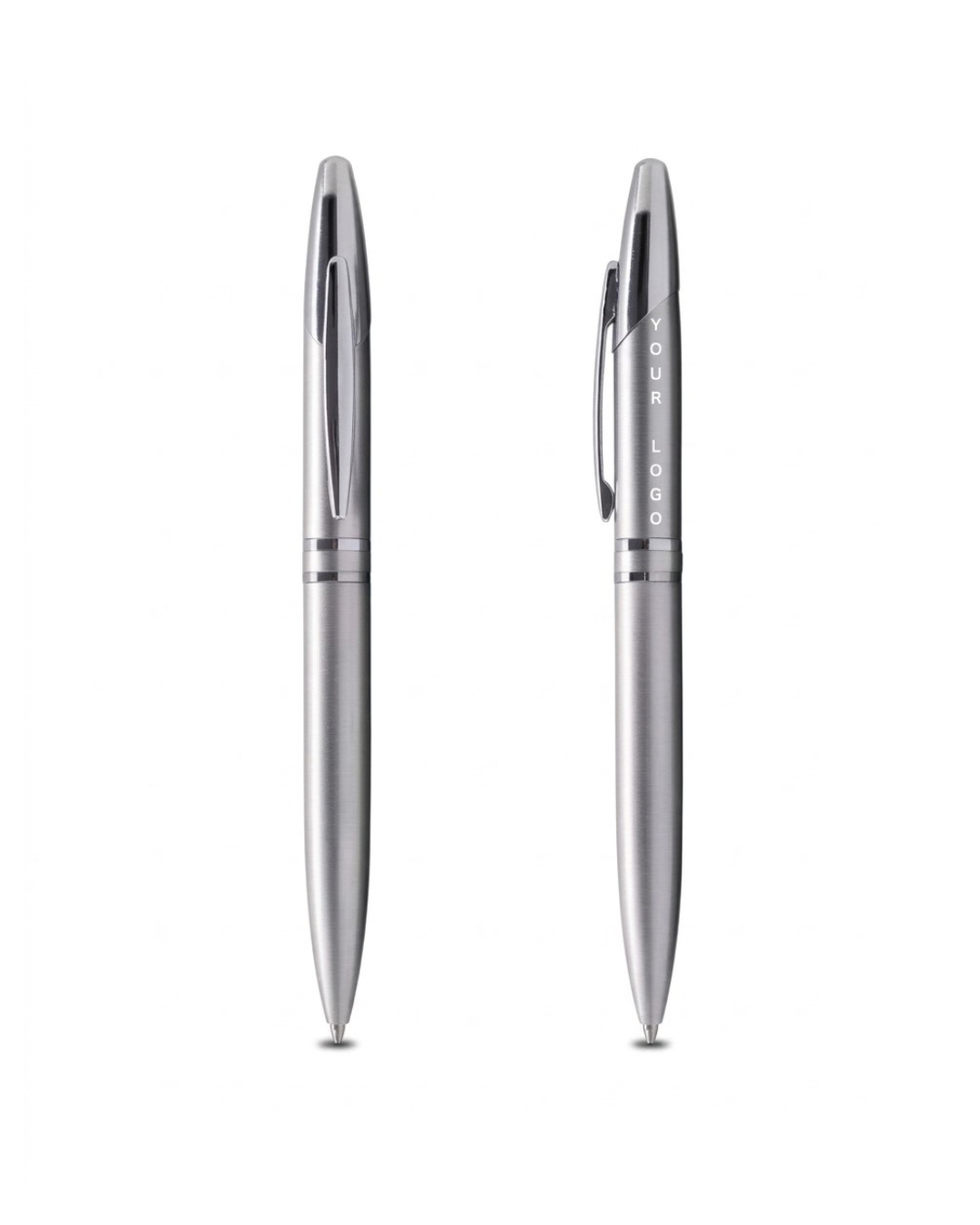 Light Metal Silver Ball Point Pen